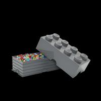 LEGO úložný box 8 - tmavo šedá