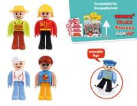 Set figurek s pohyblivými nožkami, okrasný kartón