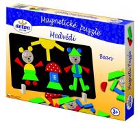 Medvede magnetické puzzle