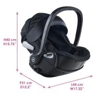 Autosedačka Cybex Black 2 v 1 pre bábiky