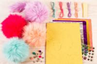 Prívesky, roztomilé chlpaté gule