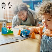 Modrá policajná motorka