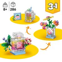 Flakón na parfum zdobený kvetmi