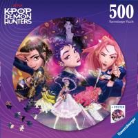 Kruhové puzzle: Kpop Demon Hunters 500 dielikov