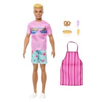Barbie Ken s kuchárskými doplnkami