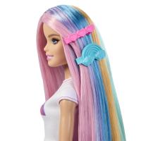 Barbie bábika dúhové vlasy s trblietavým stylingom