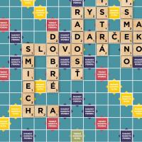 SCRABBLE drevená edícia SK