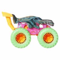HW MONSTER TRUCKS NEON SMASHERS ASST
