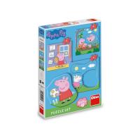 PEPPA PIG - RODINA 3-5 baby Puzzle set