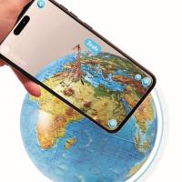 Interaktivní Glóbus CZ - 32 cm, 3D Reliéf, LED, Noční země (AG-3215)