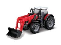 Bburago ASST 10 cm Farmářský traktor s čelním nakladačem, mix (12 ks)  