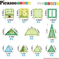 Picasso stavebnice Safari Set s 8 zvířaty