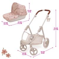 Bella 2in1 Doll Pram Ballet Flora