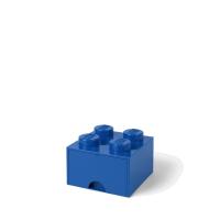 LEGO úložný box 4 so zásuvkou - modrá
