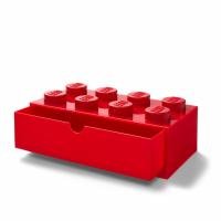 LEGO stolní box 8 se zásuvkou - červená