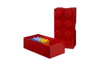 LEGO desiatový box 100 x 200 x 75 mm - červená