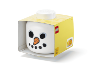 LEGO úložná hlava (veľkosť S) - snehuliak