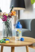 LEGO fľaša transparentná - lúčne kvety