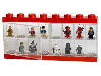 LEGO sběratelská skříňka na 16 minifigurek - červená