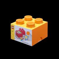 LEGO úložný box 4 - oranžová