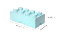 LEGO úložný box 8 - aqua