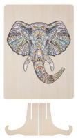 Dřevěné puzzle Slon - 137ks