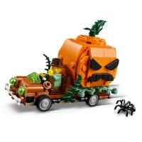 Pick-up s halloweenskými dýněmi