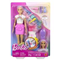 Barbie bábika dúhové vlasy s trblietavým stylingom