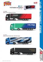 Bburago 1:43 Truck with trailer MB Actros Gigaspace Firestone