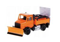 Bburago 1:43 servisné vozidlá Road Security with Snow Plough and Signal Board