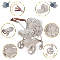 Bella 2in1 Doll Pram, Blueberry