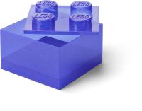LEGO úložný box 4 s vekom - trblietavá fialová