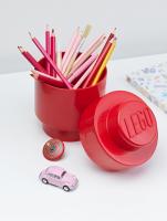 LEGO úložný box kulatý 123 x 183 mm - červená