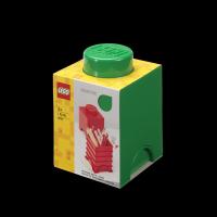 LEGO úložný box 1 - tmavo zelená