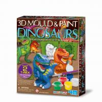 4M Výroba a maľovanie - 3D dinosauri