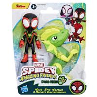 SPIDER-MAN SPIDEY AND HIS AMAZING FRIENDS 2-PACK FIGUREK HRDINOVÉ A DINO-ZLOČINCI