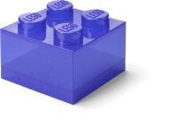 LEGO úložný box 4 s vekom - trblietavá fialová