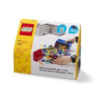 LEGO naběrač na kostičky - červená/modrá, set 2 ks