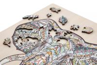 Dřevěné puzzle Slon - 137ks