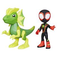 SPIDER-MAN SPIDEY AND HIS AMAZING FRIENDS 2-PACK FIGUREK HRDINOVÉ A DINO-ZLOČINCI