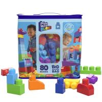 MEGA BLOKS VELKÝ PYTEL KOSTEK - MODRÝ (80)