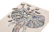 Dřevěné puzzle Slon - 137ks