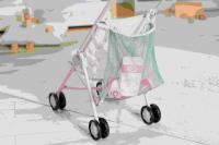 BABY born Kočárek hole se síťkou - džungle