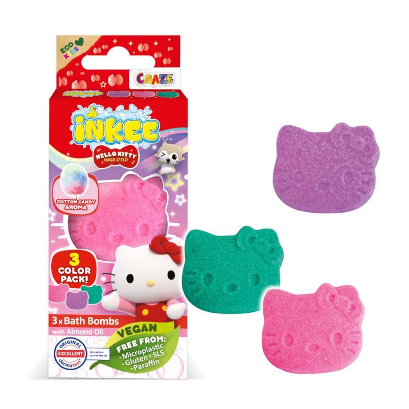 INKEE Mini balenie šumivej bomby - Hello Kitty