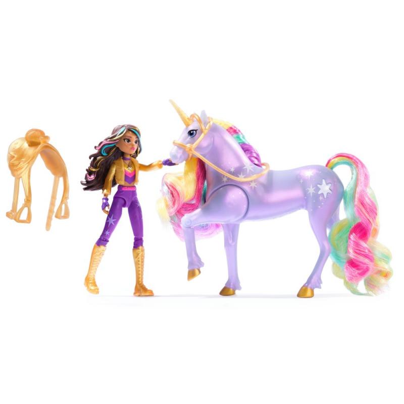 UNICORN ACADEMY SVĚTELNÝ JEDNOROŽEC A FIGURKA 11 CM SOPHIA & WILDSTAR