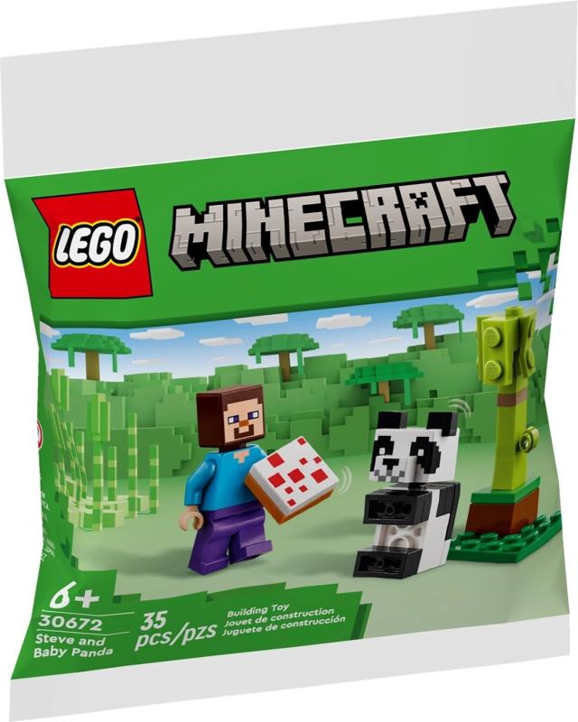LEGO® Minecraft Steve s mládětem pandy