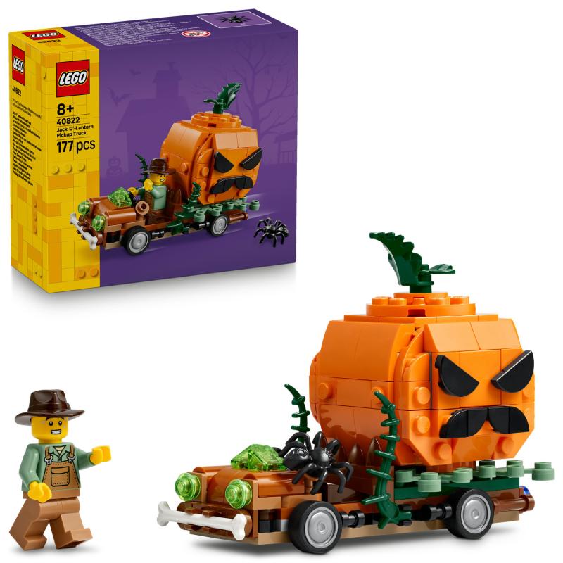 Pick-up s halloweenskými dýněmi
