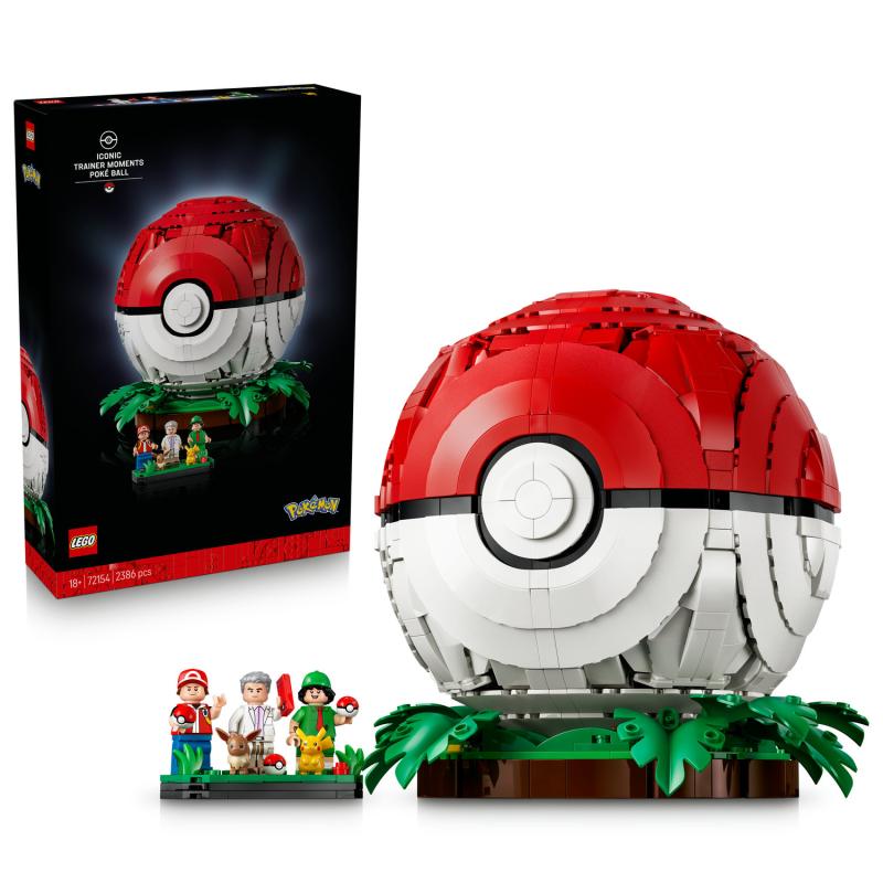 Poké Ball s ikonickými momentmi Trénerov