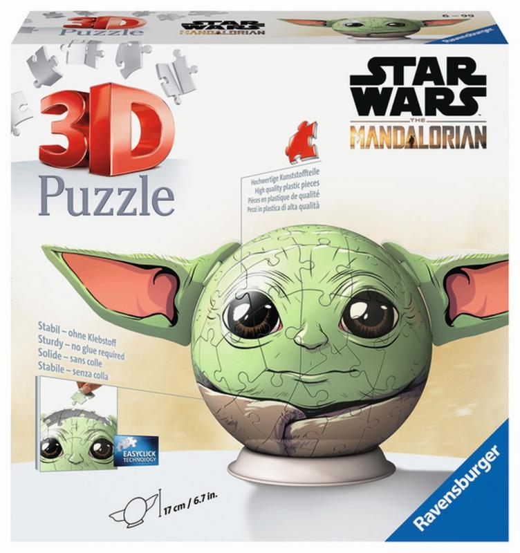 Puzzle-Ball Star Wars: Baby Yoda s ušami 72 dielikov