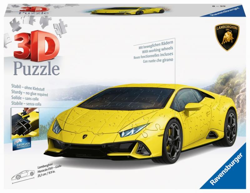 Lamborghini Huracán Evo žlté 108 dielikov